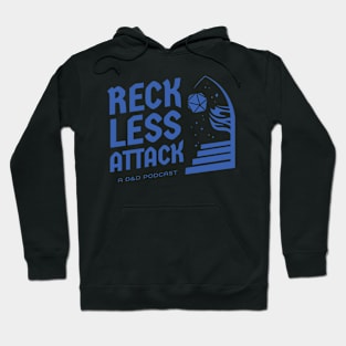 Reckless Attack Podcast Main Logo Cobalt Hoodie